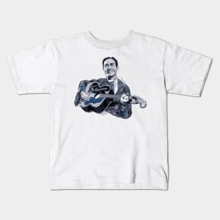 Lefty Frizzell - An illustration by Paul Cemmick Kids T-Shirt